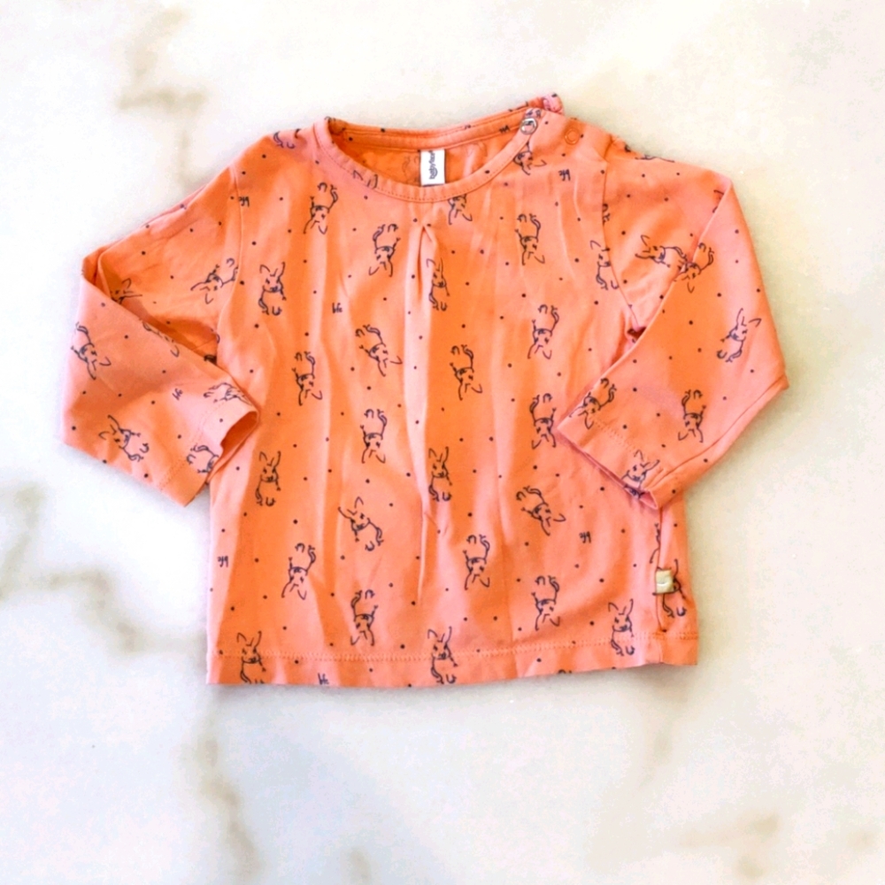 Babyface long sleeve bunny design shirt